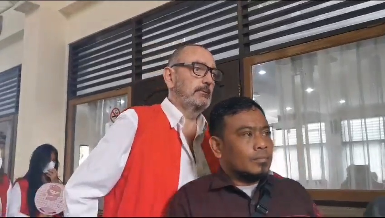 Michael Le Grand attending court in Bali