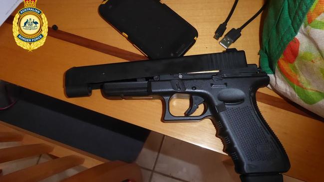 One of the imitation weapons seized at Bayview