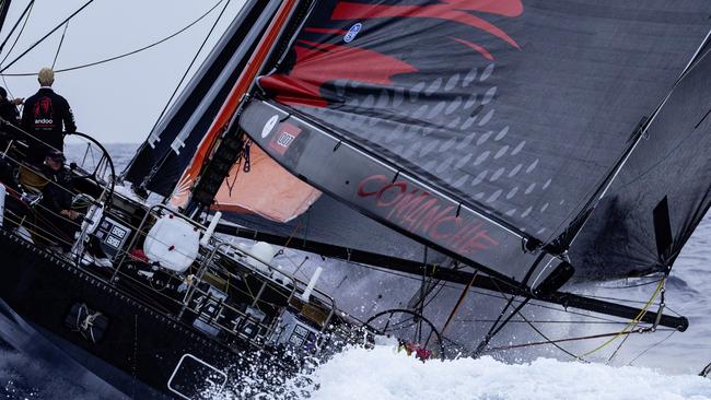 The yacht racing to Hobart last year. Picture: Rolex/Andrea Francolini