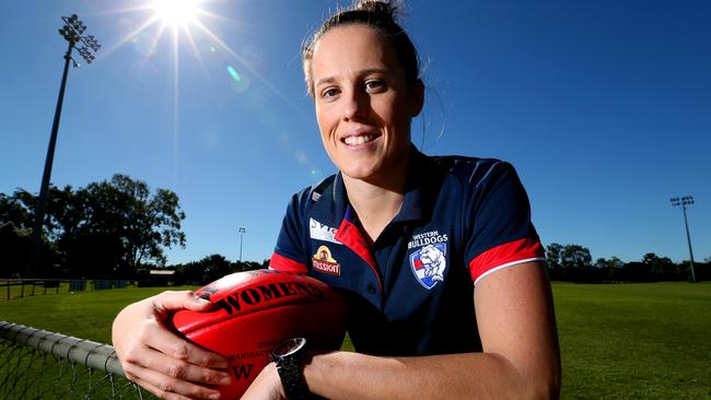 Emma Zielke was drafted by the Western Bulldogs in the 2015 women's exhibition draft. Picture: Richard Walker