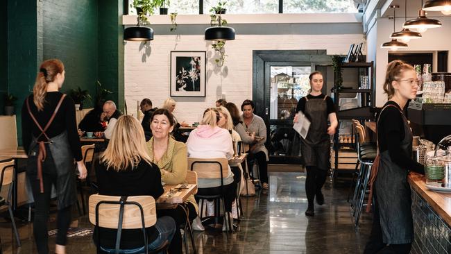 The interior of Heathmont’s Milk and Wine Co. Picture: Phoebe Powell