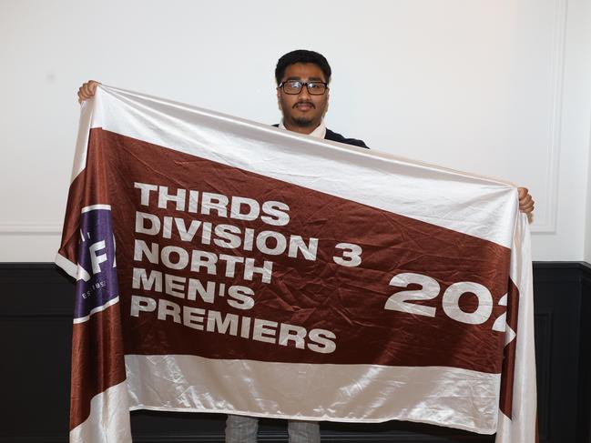 MELBOURNE, AUSTRALIA – OCTOBER 9 2024Naz Sivakumar at the VAFA Awards Night at the San Remo Ballroom in Carlton on October 9, 2024Picture: Brendan Beckett