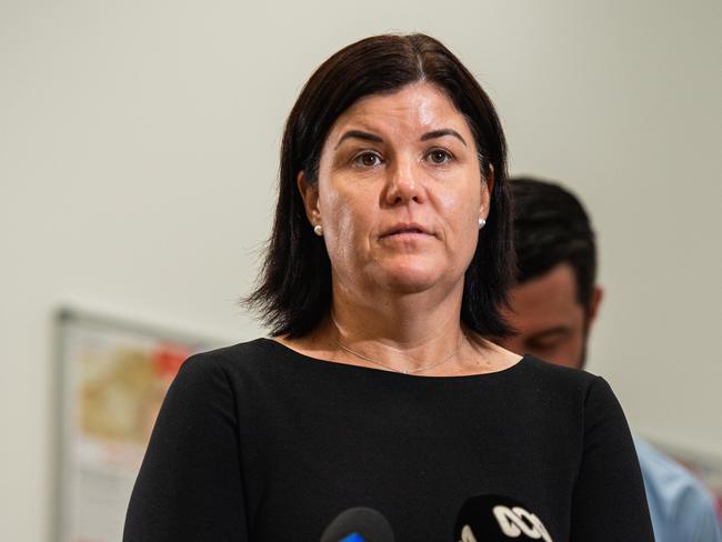 Chief minister Natasha Fyles at Mates4Mates as Operation Thrive: NT GPs to undergo specialised veteran health training. Picture: Pema Tamang Pakhrin