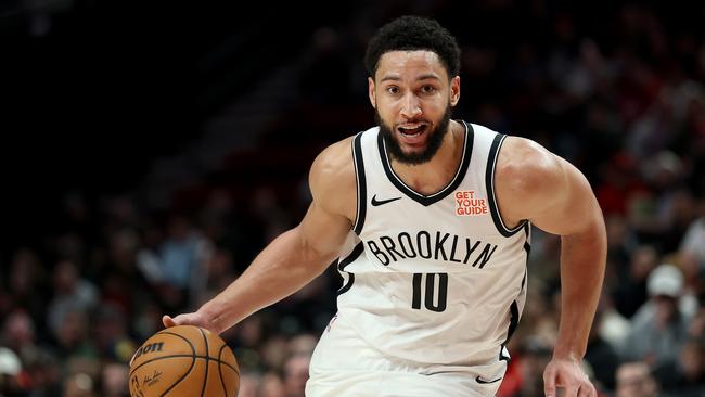 Ben Simmons on the drive. Photo by Steph Chambers/Getty Images.