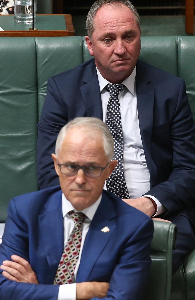 Malcolm Turnbull is standing by his embattled deputy PM. Picture: Kym Smith