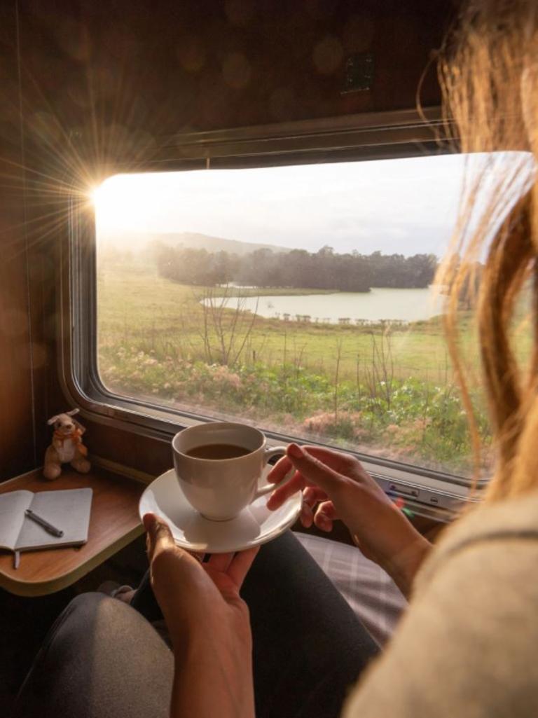 The entire journey on The Ghan, from Darwin to Alice Springs, is 2979km of excellent views. Picture: Journey Beyond