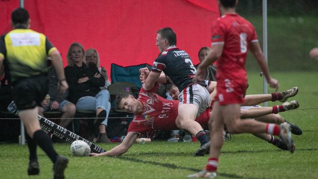 Josh Woutersz scored a spectacular try in the corner. Julian Andrews