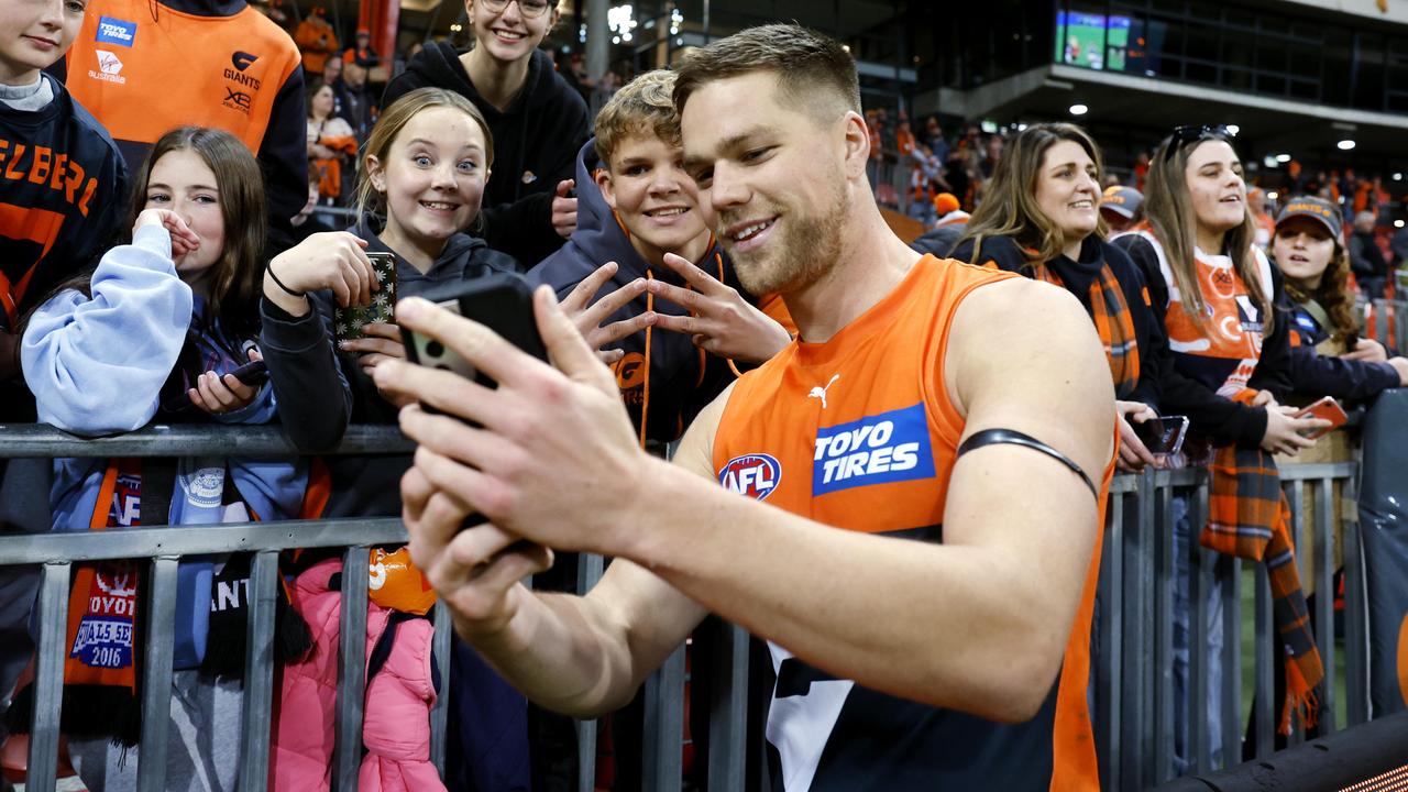 Giant star Harry Himmelberg has committed long-term to the Giants. Picture: Phil Hillyard