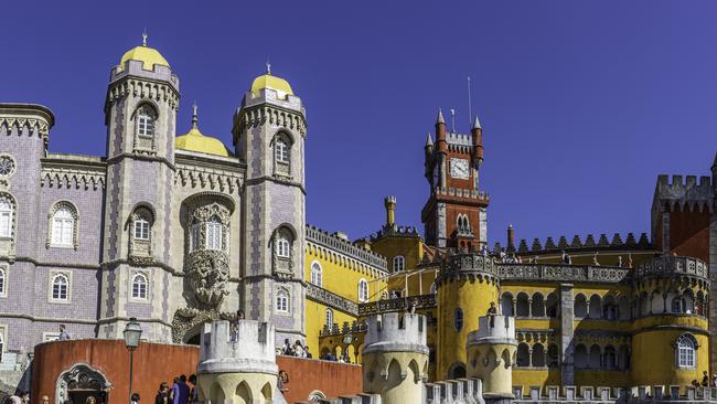 The colourful Pena Palace in Sintra.