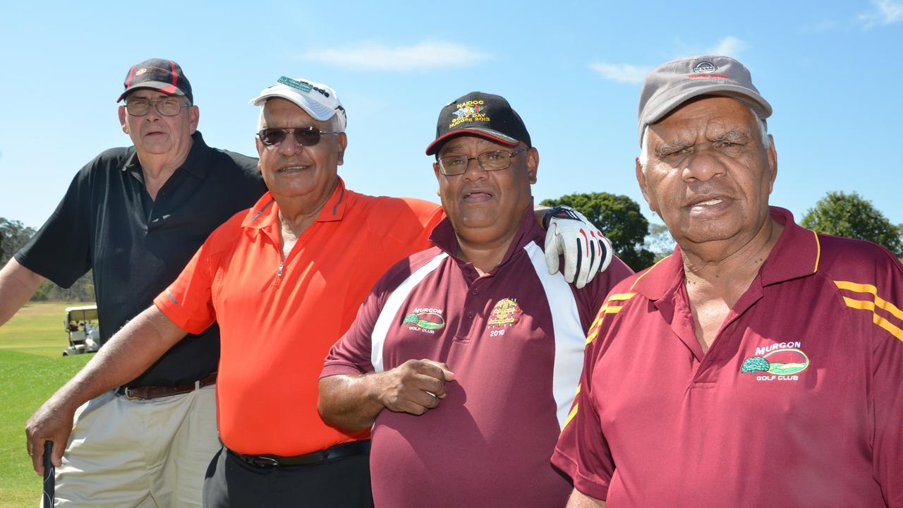 Peter Delaney, Peter Hegarty, Gordon Wragge and Ken Bone hit the greens for the Men's Carnival at Murgon Golf Club. Photo: Aiden Burgess / South Burnett Times