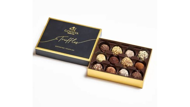 Signature Truffles 12 Piece Gift Box. Picture: GODIVA