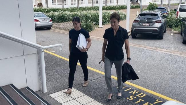 Children’s Commissioner Colleen Gwynne arrives at the Supreme Court in Darwin for day two of her trial on Thursday, March 2.