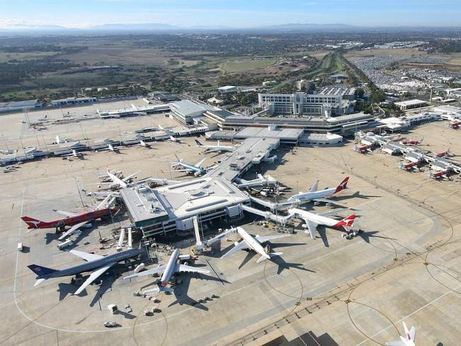 Generic aerial photo of Melbourne Airport. Suppied