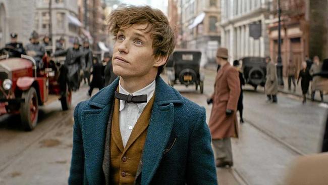 FOR REVIEW AND PREVIEW PURPOSES ONLY. Eddie Redmayne in a scene from the movie Fantastic Beast and Where To Find Them. Supplied by Warner Bros.