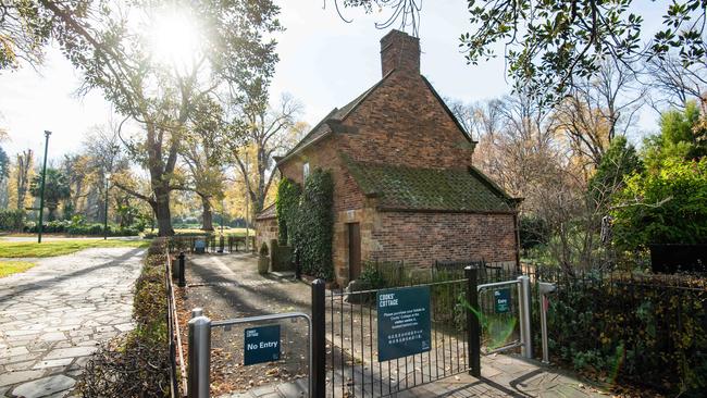 Captain Cook’s Cottage in Melbourne. Picture: Jason Edwards