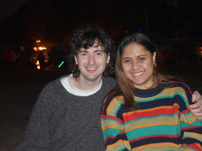 Jerome Press and Summitt Valach at Killarney Bonfire Night 2022. Photo: Jessica Paul/Warwick Daily News