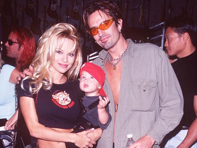 Brandon Lee, Tommy Lee and Pamela Anderson back in the day.