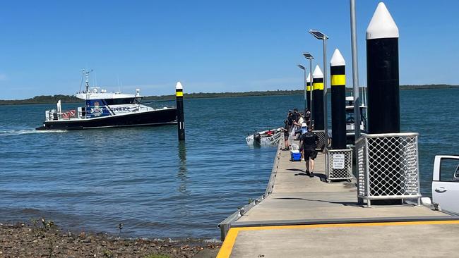 Water police involved in the search.