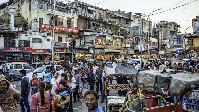 Old Delhi is a warren of tightly packed buildings filled with just as tightly packed ­humans.