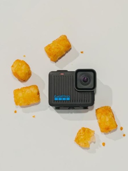 The GoPro HERO has also been compared to the size of a potato gem. Picture: Supplied