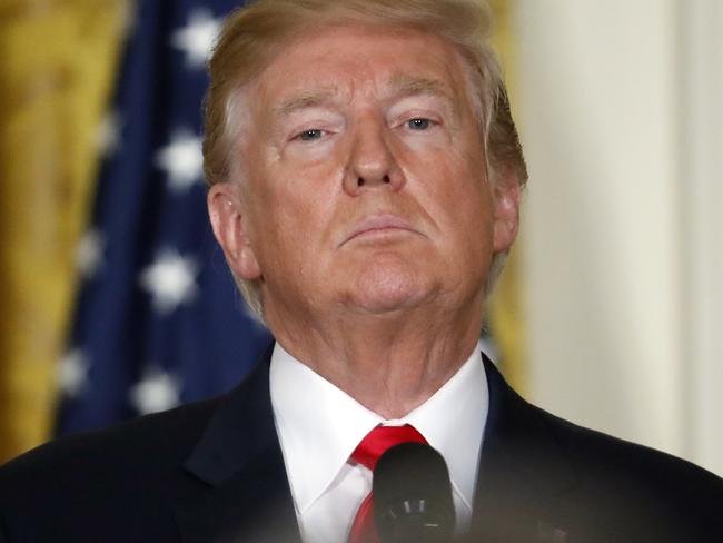 President Donald Trump has said all options are “on the table” following a North Korean missile designed to provoke a response. Picture: AP Photo/Alex Brandon