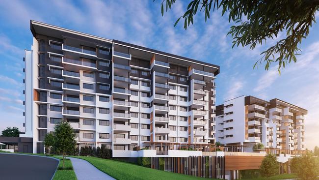 Bohème Apartments was being developed by the Robina Group at Robina. Supplied.