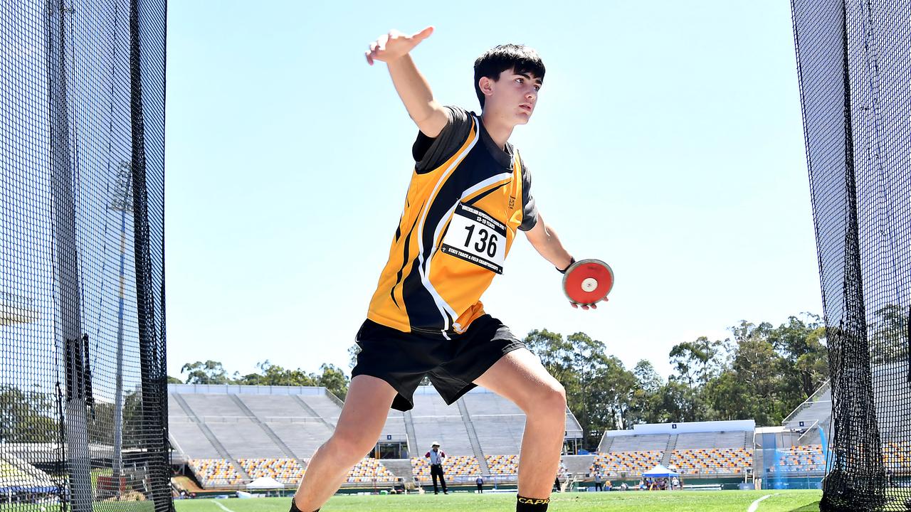 Queensland Representative School Sport track and field championships in Brisbane. Saturday October 12, 2024. Picture, John Gass