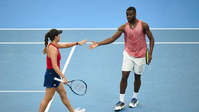 Frances Tiafoe and Jessica Pegula both notched two wins today. Picture: Brett Hemmings/Getty Images