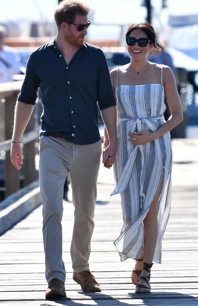 OCTOBER 22, 2018 - Where: Fraser Island, Queensland, Australia. Wearing: Reformation, Karen Walker sunglasses and Sarah Flint Grear sandals. Picture: Darren England/AAP