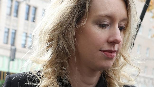 Disgraced former Theranos boss Elizabeth Holmes outside court last year. Picture: Justin Sullivan/Getty Images/AFP