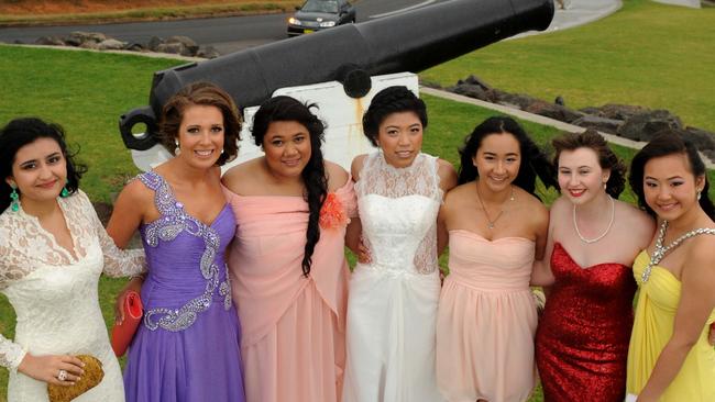 St Patrick’s College, Campbelltown year 12 students celebrating their formal in Wollongong in 2012.