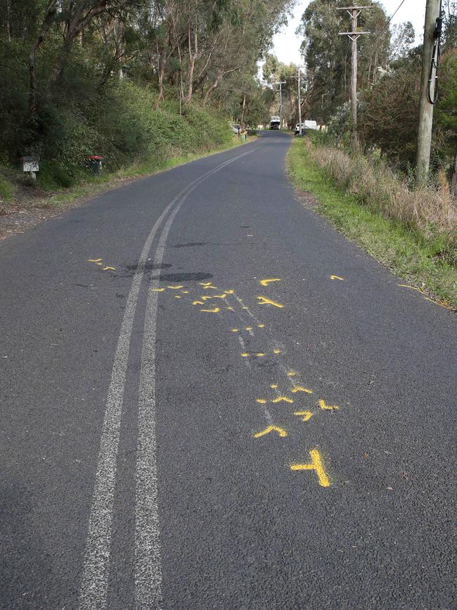 The scene of the crash on Settlers Road. Picture: David Swift.