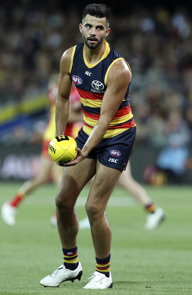 Adelaide Crows; Wayne Milera against Gold Coast. Picture: SARAH REED