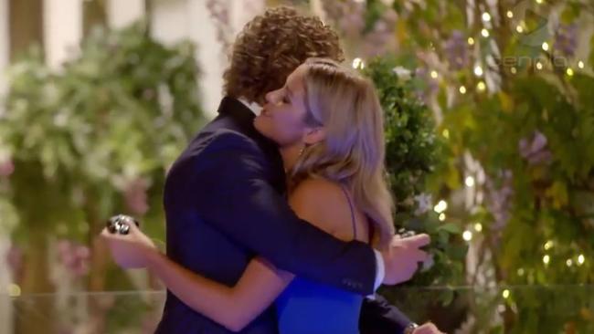 \Sophie got the tick of approval from Nick’s brother. Picture: The Bachelor/Channel 10