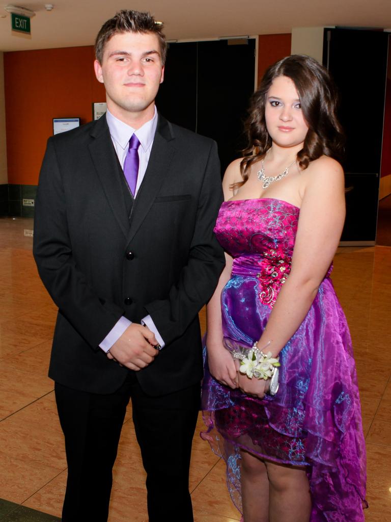 Alex Birch and Rebekah Raven at the 2013 Our Lady of the Sacred Heart Catholic College formal. Picture: NT NEWS