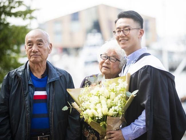 University of Tasmania Hobart Graduations 2019, Wednesday morning. Picture: RICHARD JUPE