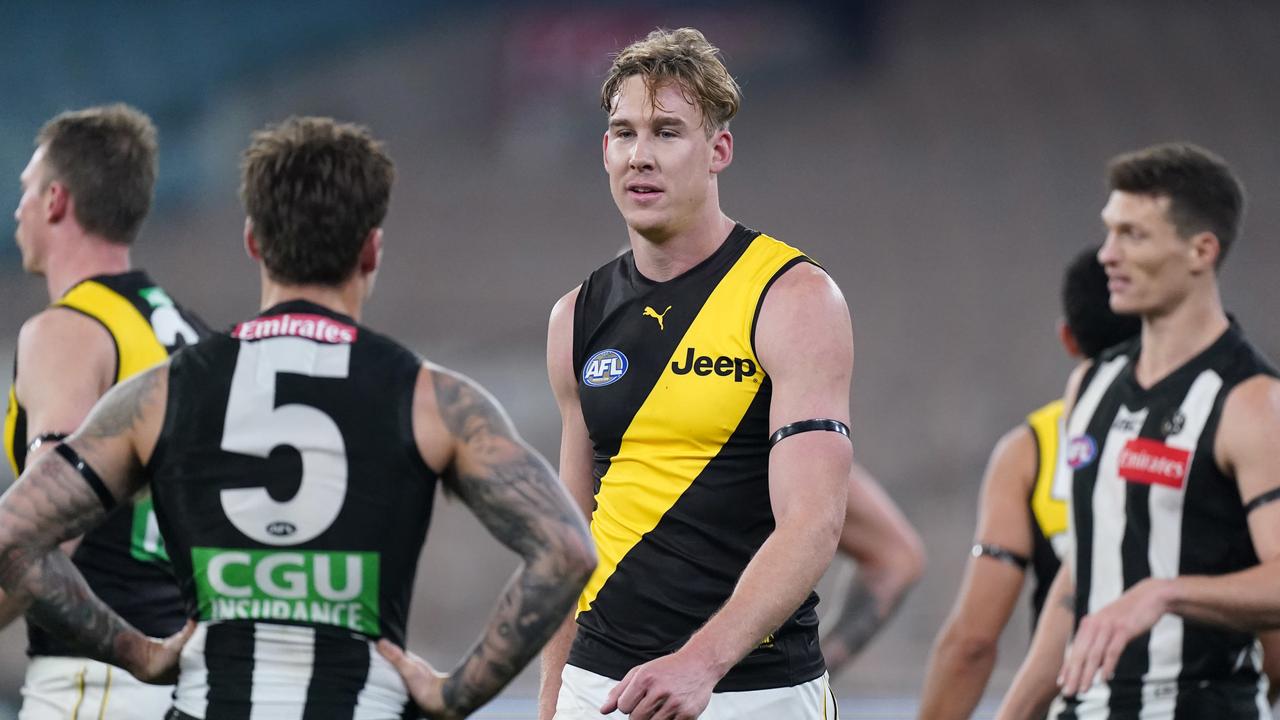 Richmond and Collingwood will meet in the pre-season competition (AAP Image/Michael Dodge)