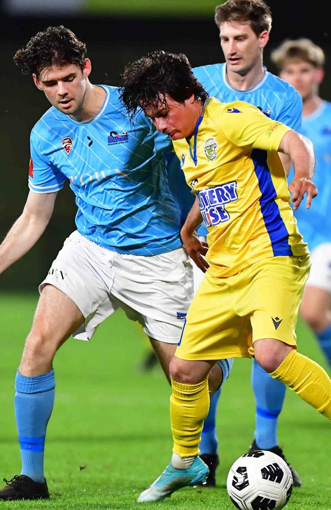 SOCCER: Men's, Kawana V Maroochydore Swans. Picture: Patrick Woods.