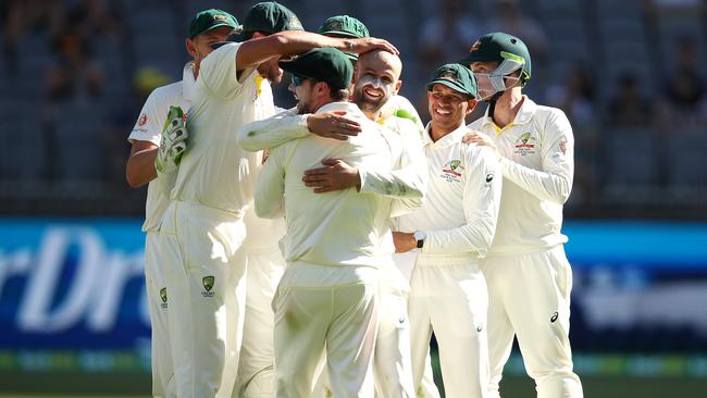 When the Aussies have their tails up on home soil, they’re hard to stop. Picture: Getty