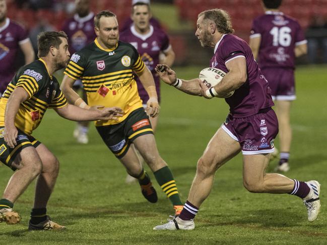 Broc Turner on the move for Dalby against Wattles. Picture: Kevin Farmer.