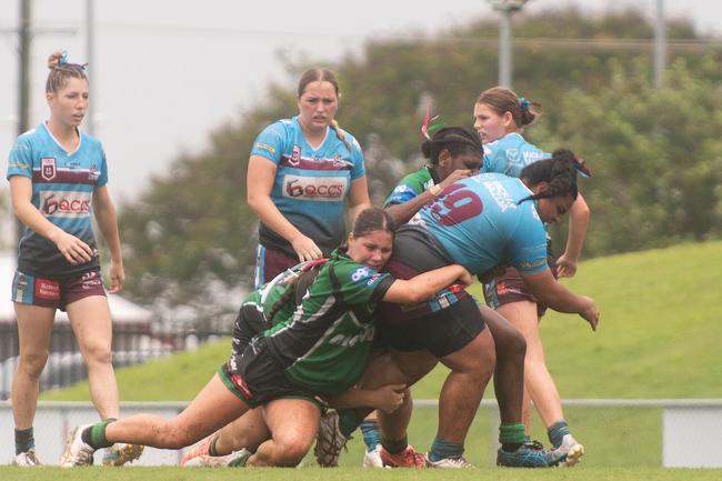 Seepa Kosetatino-Liufau Mackay Cutters vs Townsville Blackhawks Harvey Norman U17's Saturday 22 February 2025 Picture:Michaela Harlow