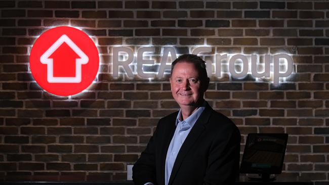 REA Group chief executive Owen Wilson at his office in Cremorne. Picture: Luis Enrique Ascui, NCA NewsWire