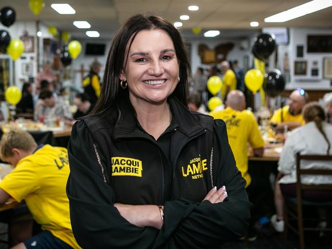 Senator Jacqui Lambie founder of the Lambie Network. Picture: Patrick Gee