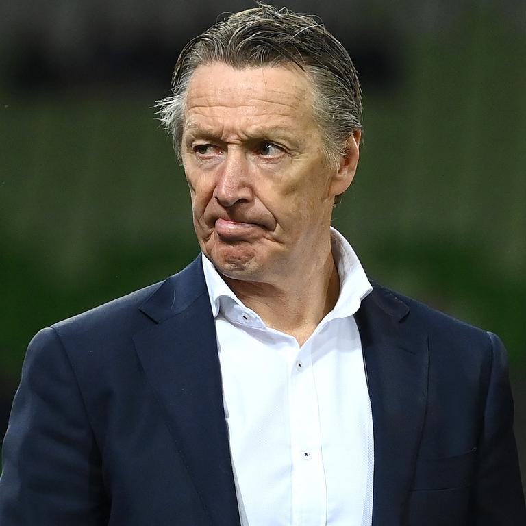 Storm coach Craig Bellamy’s record is on the line. Picture: Getty Images