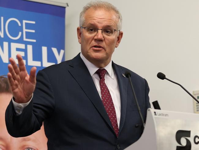 Prime Minister Scott Morrison has effectively hit the campaign trail in Perth. Picture: Paul Kane/Getty Images