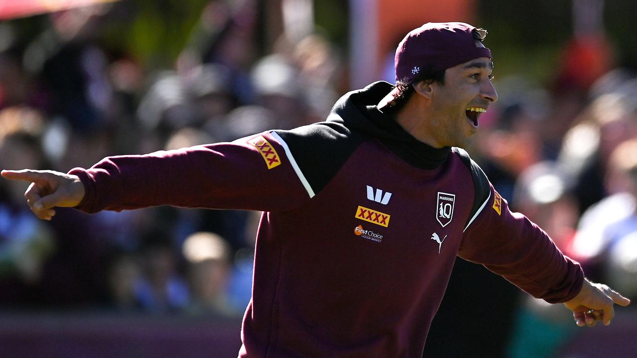 Johnathan Thurston at the 2024 Queensland Maroons State of Origin fan day at Toowoomba Sports Ground. Photo: Albert Perez/Getty Images.