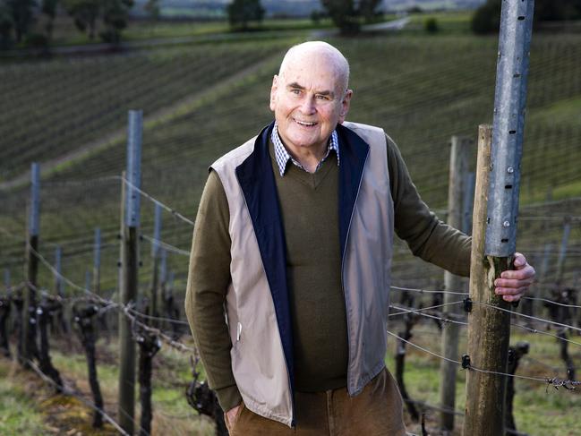 James Halliday at Coldstream Hills. Picture: Sarah Matray