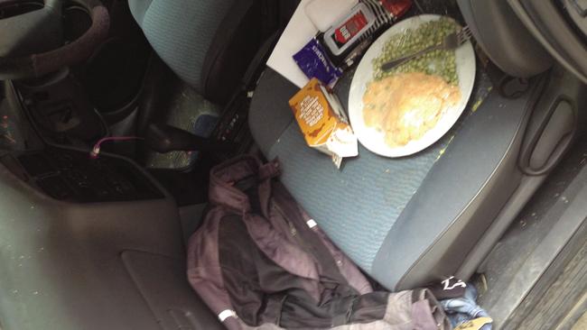 The trial was told a plate of food was found in Cassidy’s car. Picture: Supplied