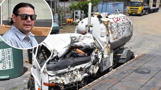 Killer’s stunning backflip in fatal truck, ambulance crash