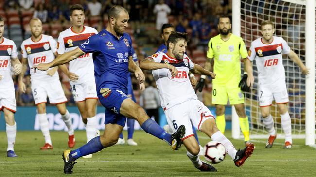 Veteran midfielder Vince Lia brought up his 253rd A-League game this past summer. Picture: AAP Image/Darren Pateman